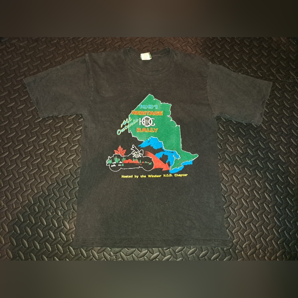 Vintage 91 Heritage Hog Rally Single Stitch Tshirt